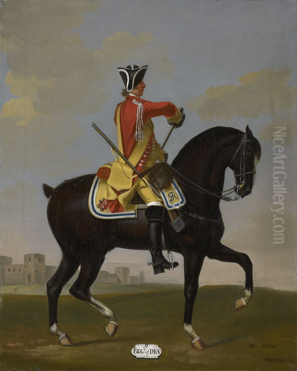 Private, 9th Dragoons, 1751 Oil Painting by David Morier