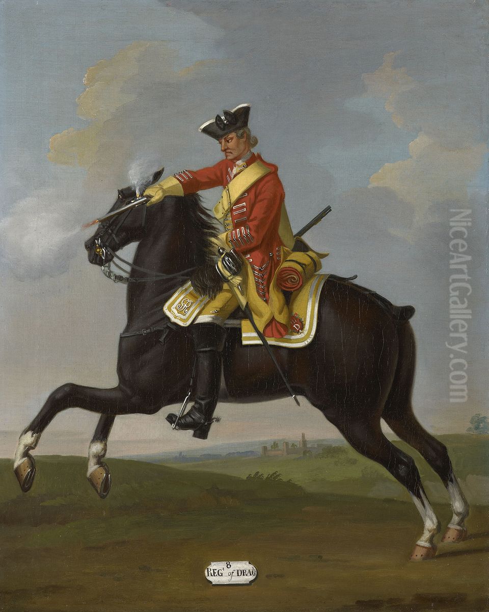 Private, 8th Dragoons, 1751 Oil Painting by David Morier