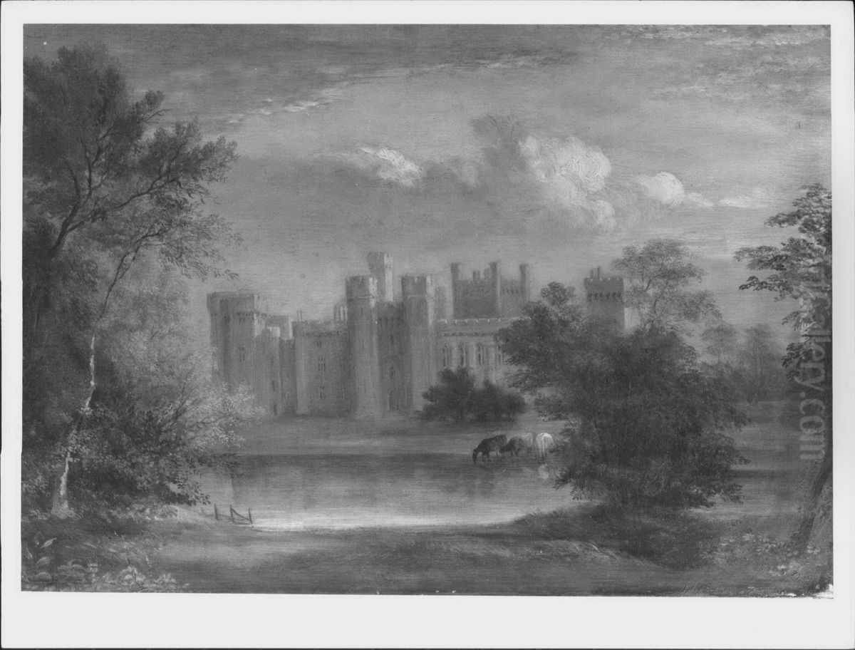 Ravensworth Castle Oil Painting by Maria Susannah Simpson