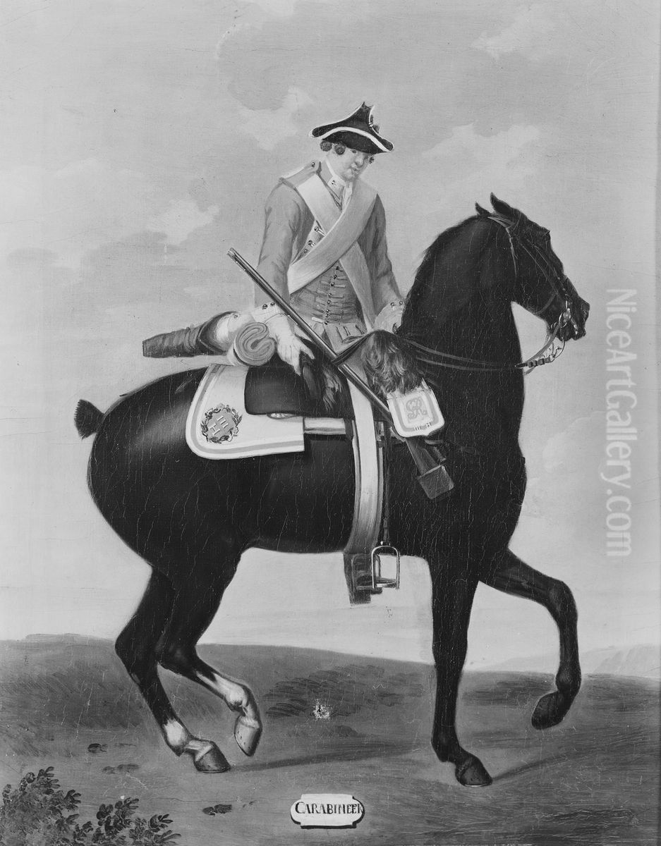 Private, 3rd Horse Oil Painting by David Morier