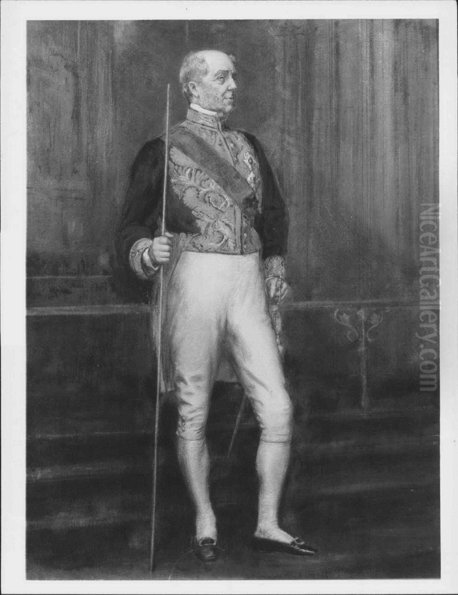 John Townshend, 1st Earl Sydney (1805-1890) Oil Painting by Sydney Prior Hall