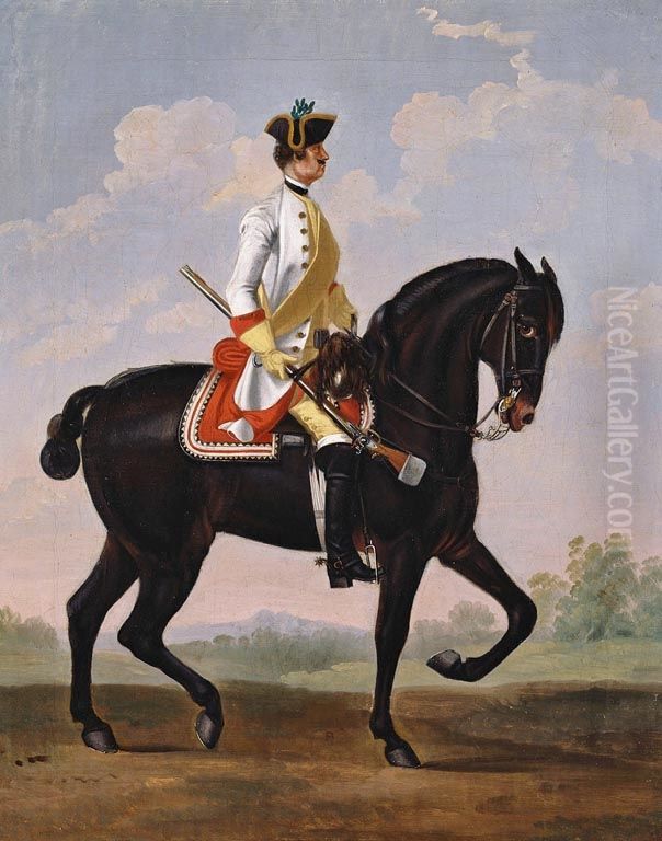 Private, Regiment of Horse 3A 'Wrede' Oil Painting by David Morier