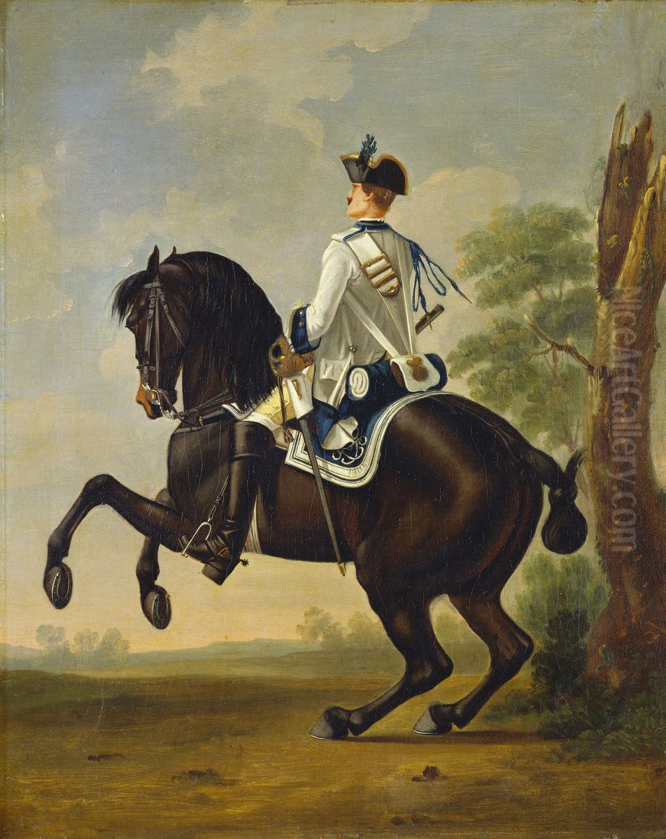 Private, Regiment of Horse 'Prinz Maximilian' Oil Painting by David Morier