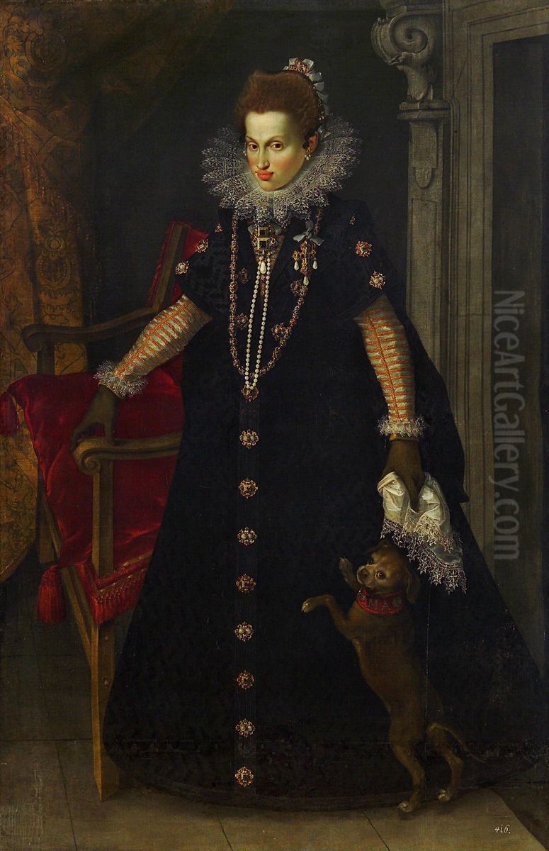 Portrait ofMaria Anna of Bavaria (1574-1616), Archduchess of Austria Oil Painting by Joseph The Elder Heintz