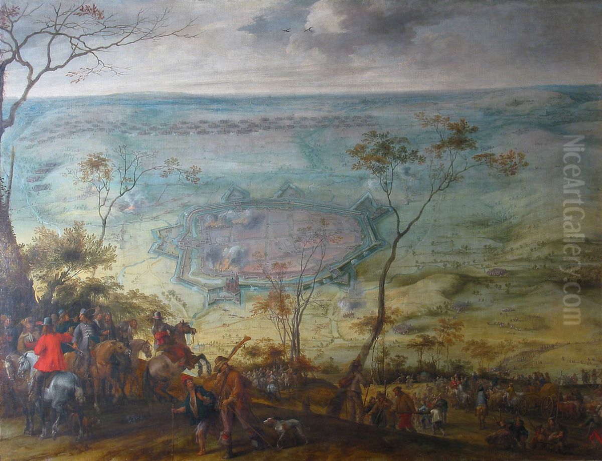 The siege of Einbeck Oil Painting by Peter Snayers