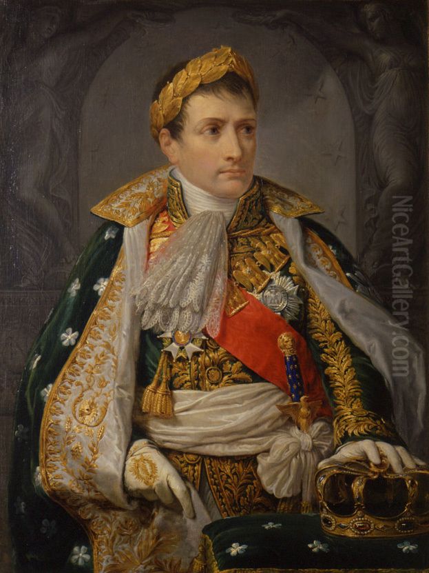 Napoleon I. Bonaparte (1769-1821), als Konig von Italien Oil Painting by Andrea, the Elder Appiani