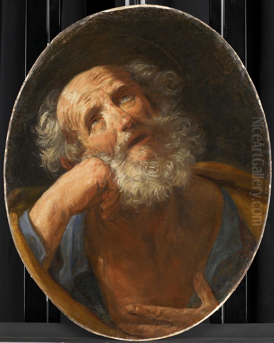 Penitent Saint Peter Oil Painting by Guido Reni