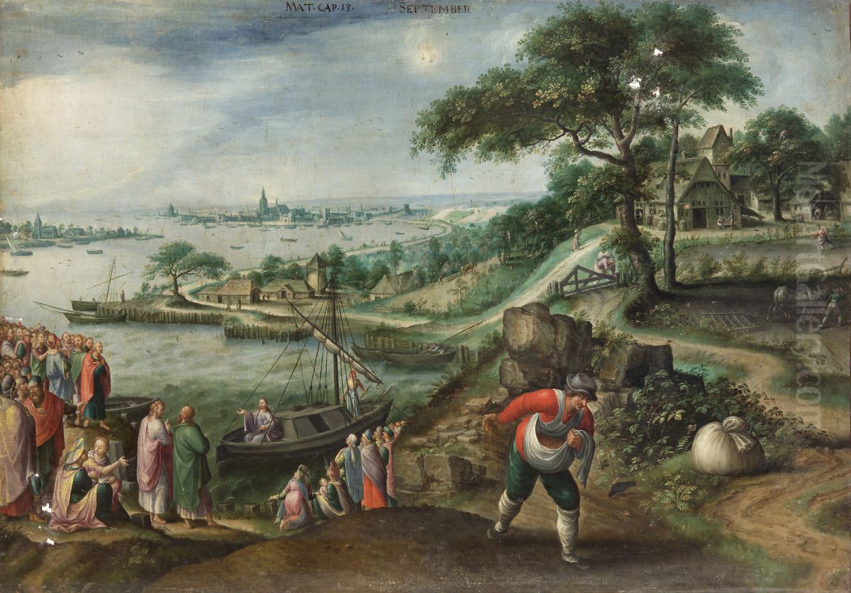 Parable of the sower (September) Oil Painting by Marten van Valckenborch