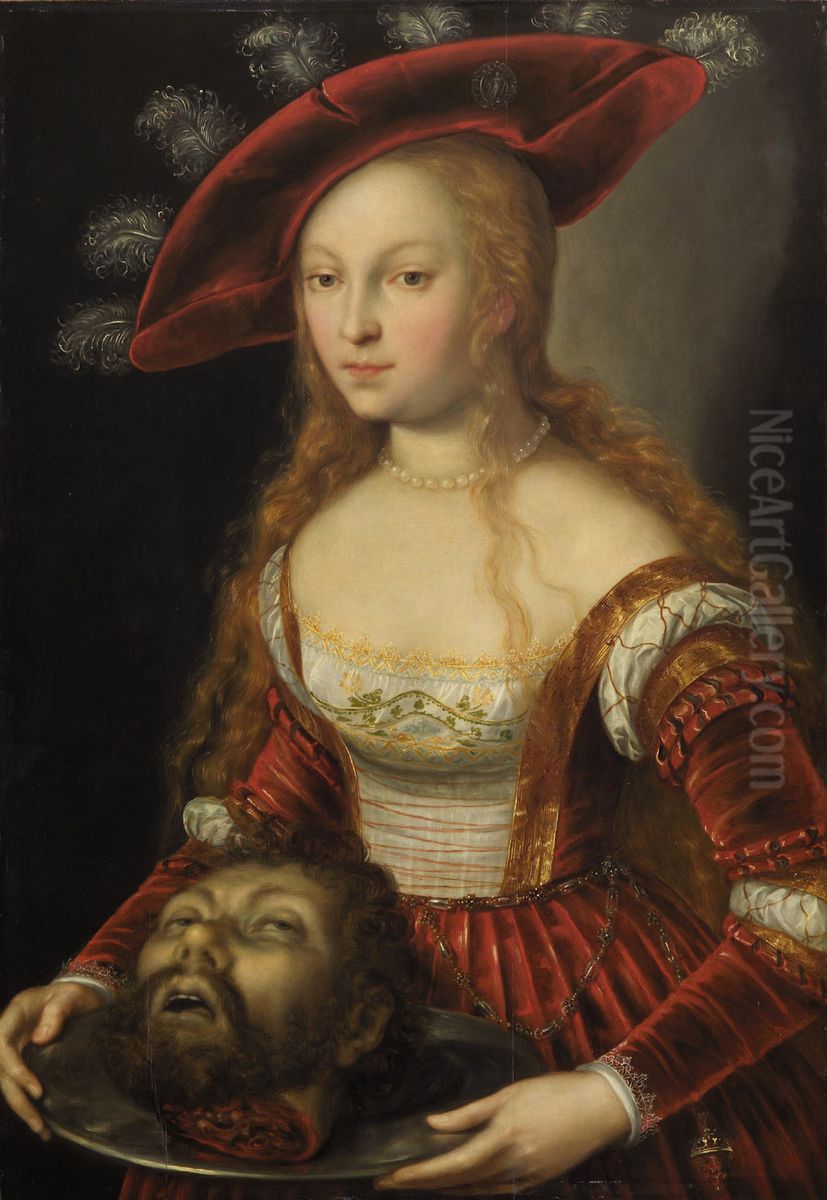 Salome with the head of John the Baptist Oil Painting by Joseph The Elder Heintz