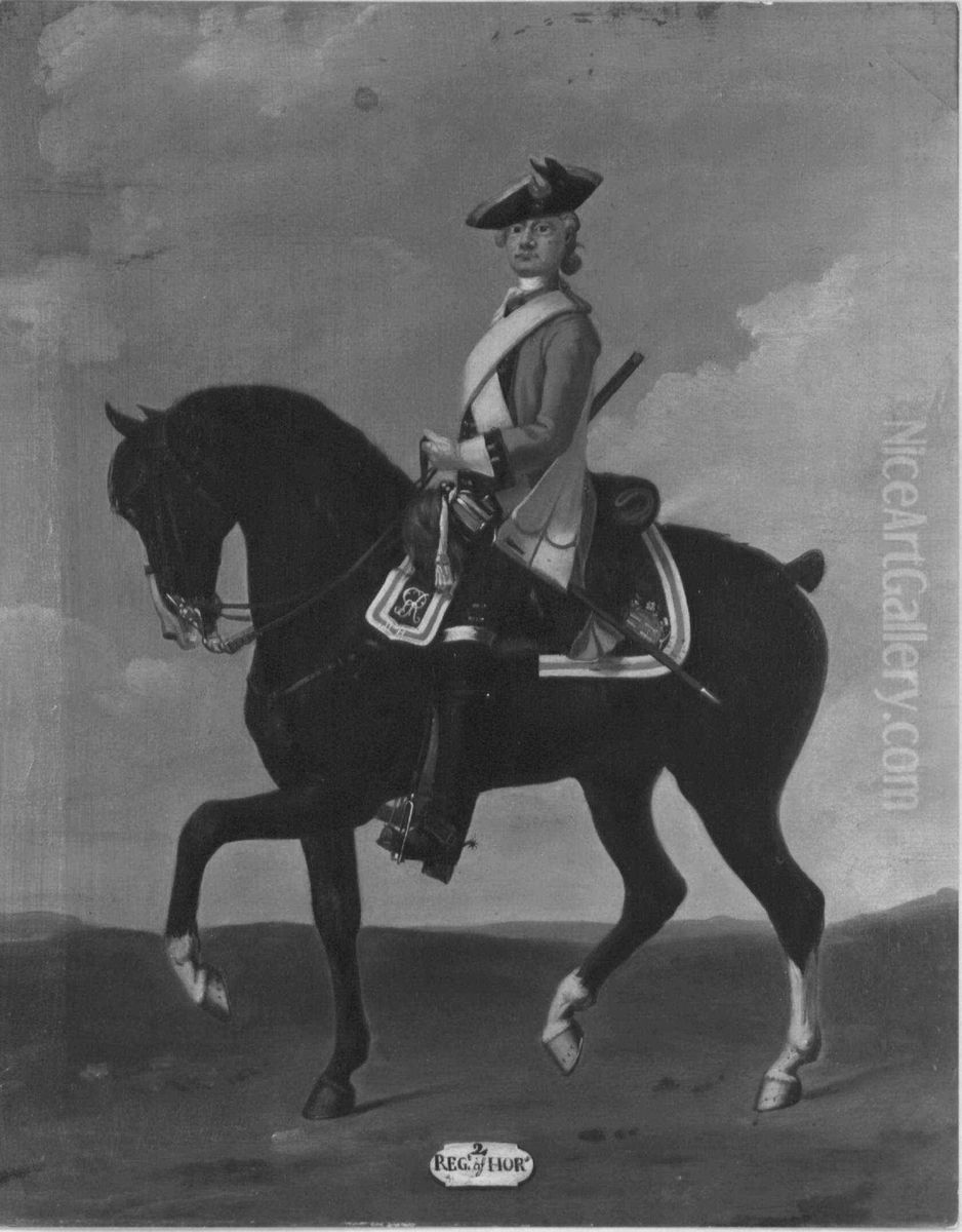 Private, 2nd Horse Oil Painting by David Morier