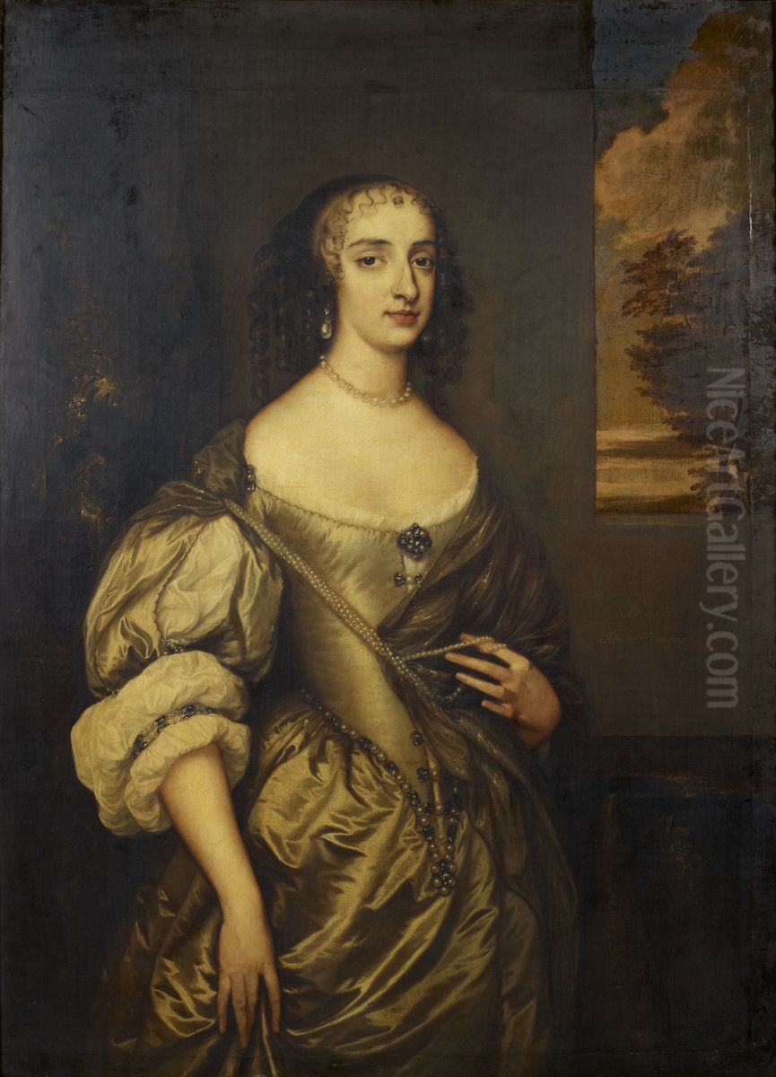 Mary, Princess of Orange (1631-60) Oil Painting by Adriaen Hanneman