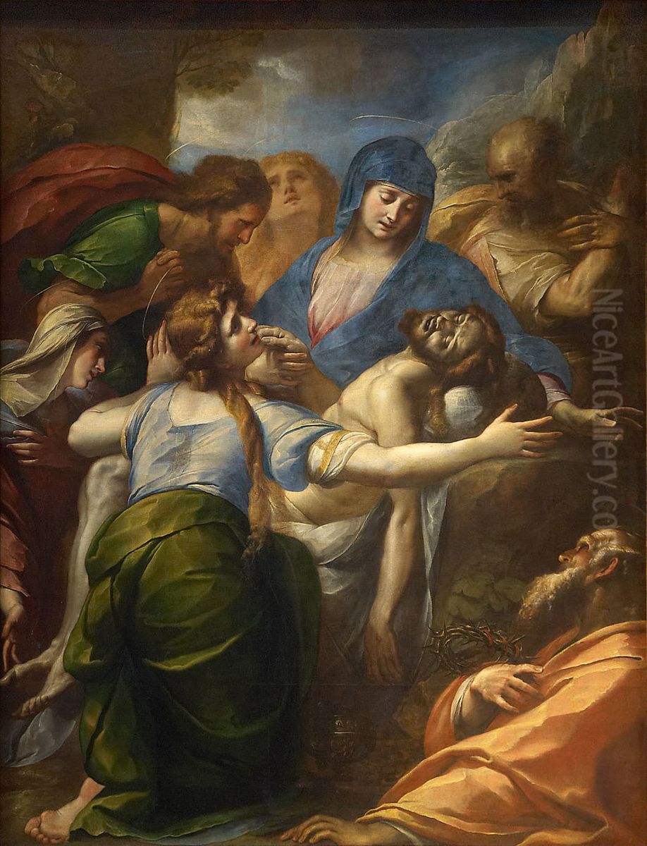Lamentation of Christ Oil Painting by Giulio Cesare Procaccini