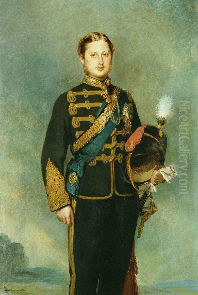 Edward VII (1841-1910) when Prince of Wales Oil Painting by Franz Xavier Winterhalter