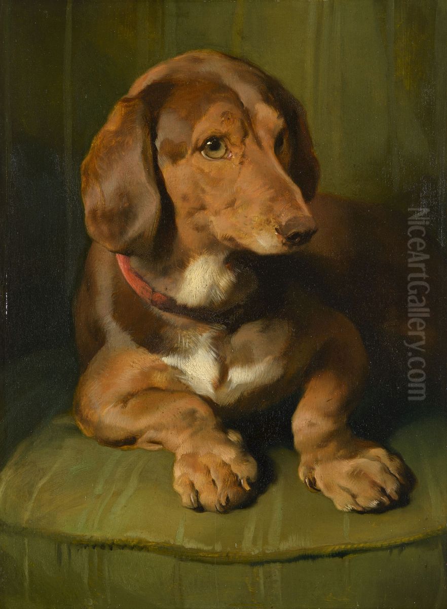 Waldmann Oil Painting by Sir Edwin Henry Landseer