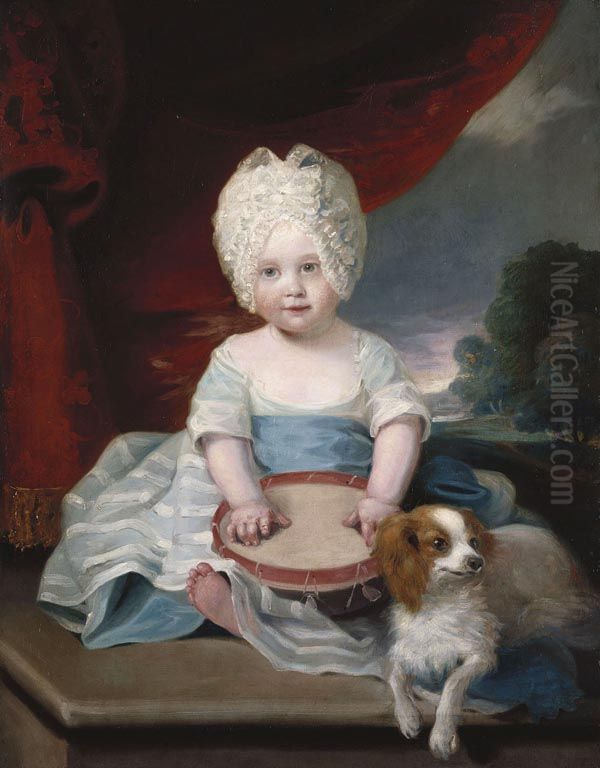 Princess Amelia (1783-1810) Oil Painting by John Hoppner