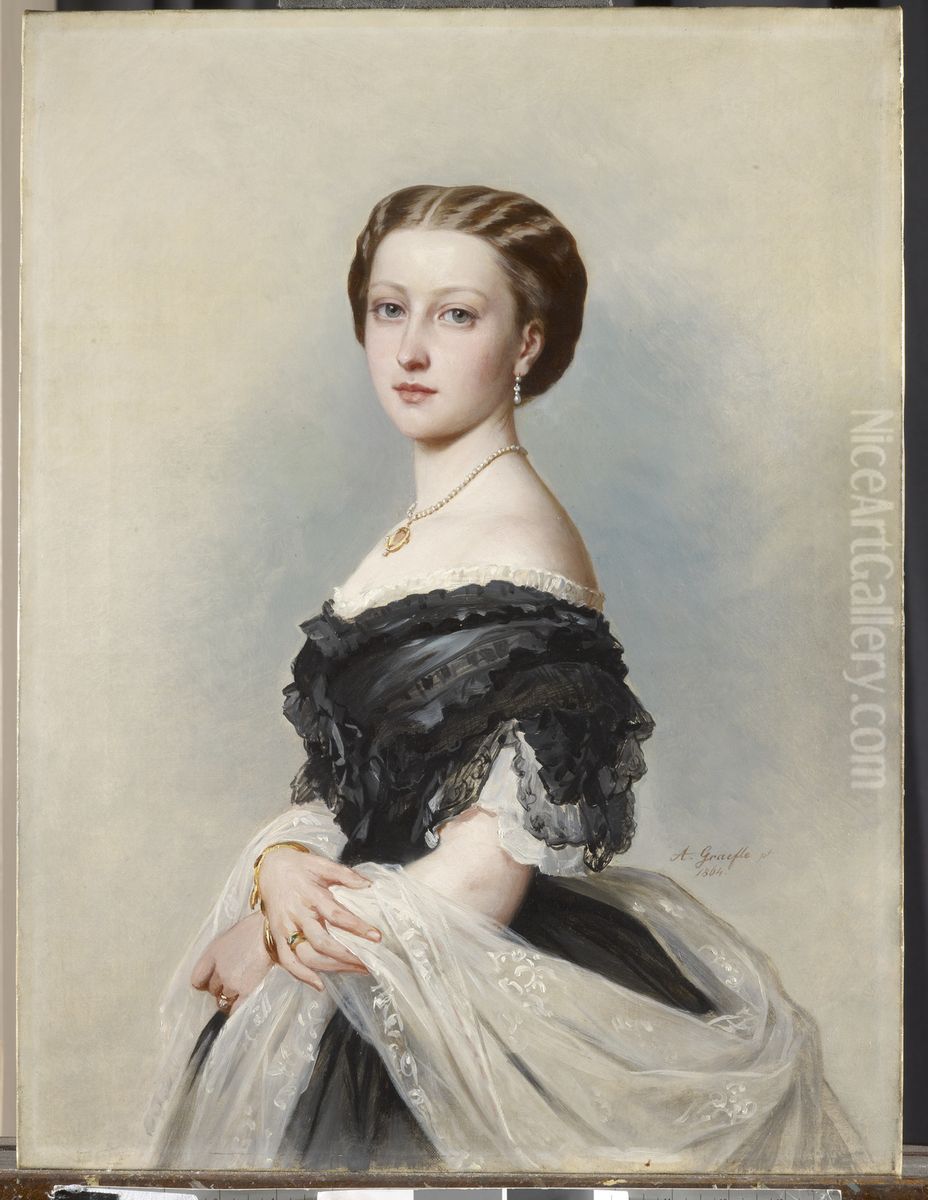 Princess Louise (1848-1939) Oil Painting by Albert Grafle