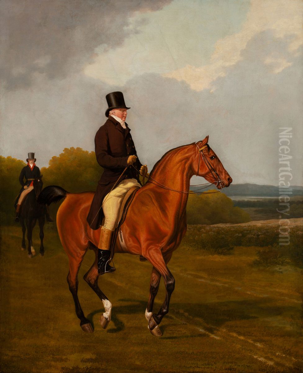 Francis Augustus Eliott, Second Baron Heathfield (1750-1813) Oil Painting by Jacques-Laurent Agasse