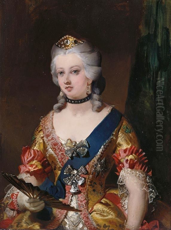 Queen Victoria (1819-1901) in Fancy Dress Oil Painting by Sir Edwin Henry Landseer