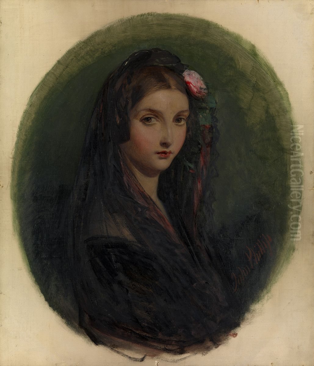 Princess Charlotte of Belgium (1840-1927) Oil Painting by John Phillip