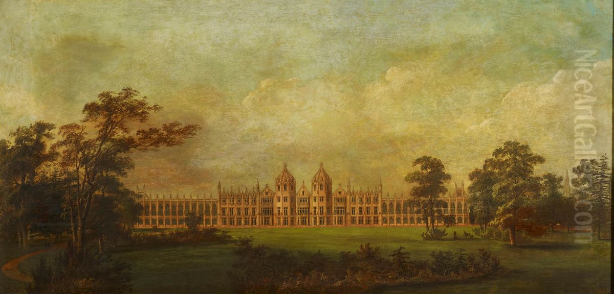 A Gothic Design for Carlton House Oil Painting by John Nash