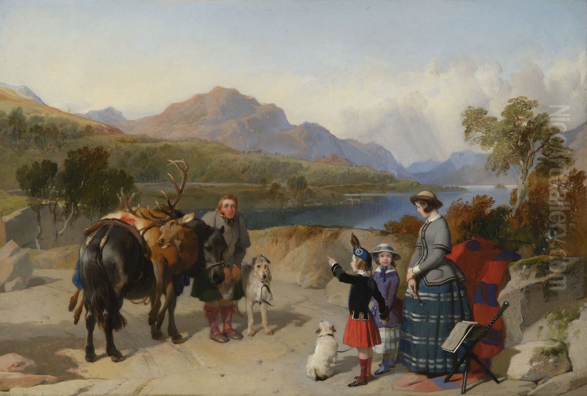 Queen Victoria at Loch Laggan Oil Painting by Sir Edwin Henry Landseer