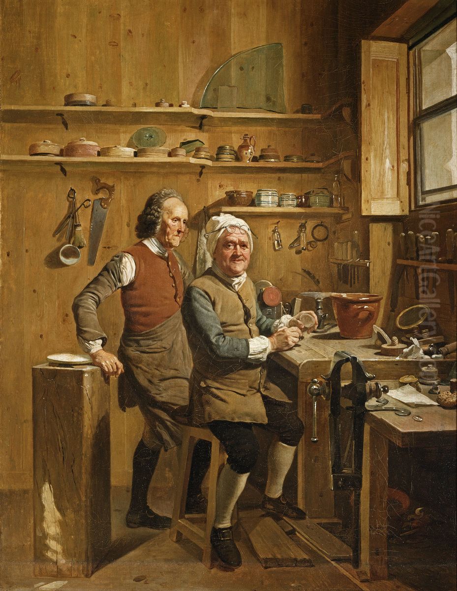 John Cuff Oil Painting by Johann Zoffany