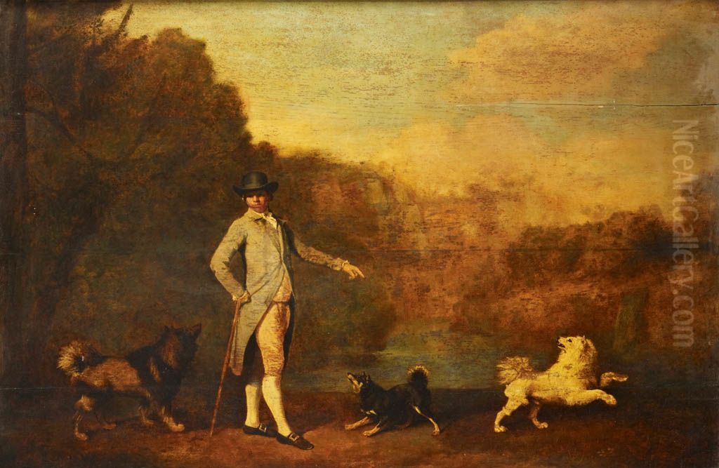 John Christian Santhague (d1. 821) Oil Painting by George Stubbs