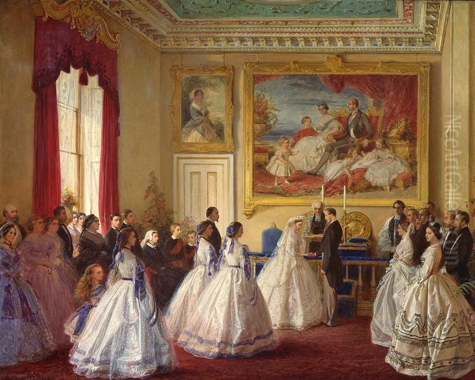 The Marriage of Princess Alice, 1st July 1862 Oil Painting by George Housman Thomas