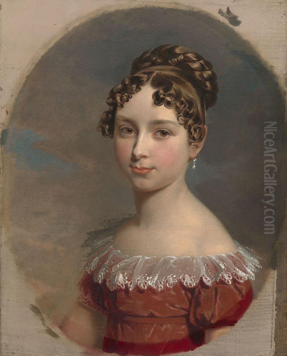 Princess Feodora of Leiningen (1807-1872) Oil Painting by George Dawe