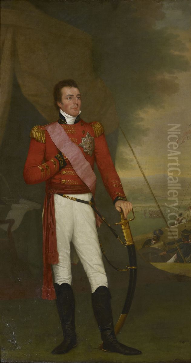 Arthur Wellesley, later First Duke of Wellington (1769-1852) Oil Painting by Robert Home