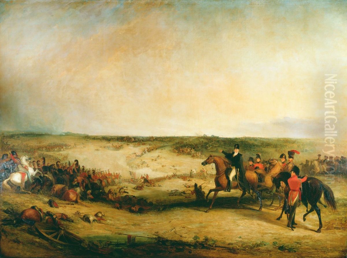 The Battle of Waterloo Oil Painting by George Jones