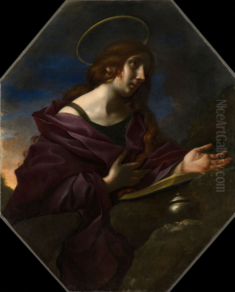 The Penitent Magdalen Oil Painting by Carlo Dolci