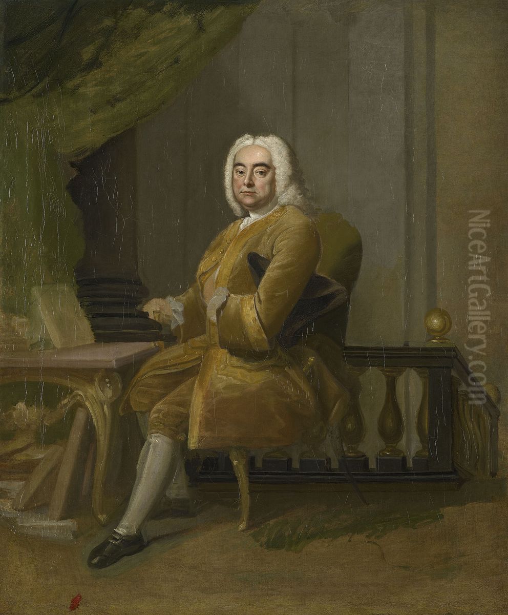 George Frederick Handel (1685-1759) Oil Painting by Thomas Hudson