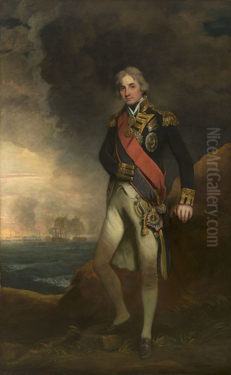 Horatio, First Viscount Nelson (1758-1805) Oil Painting by John Hoppner