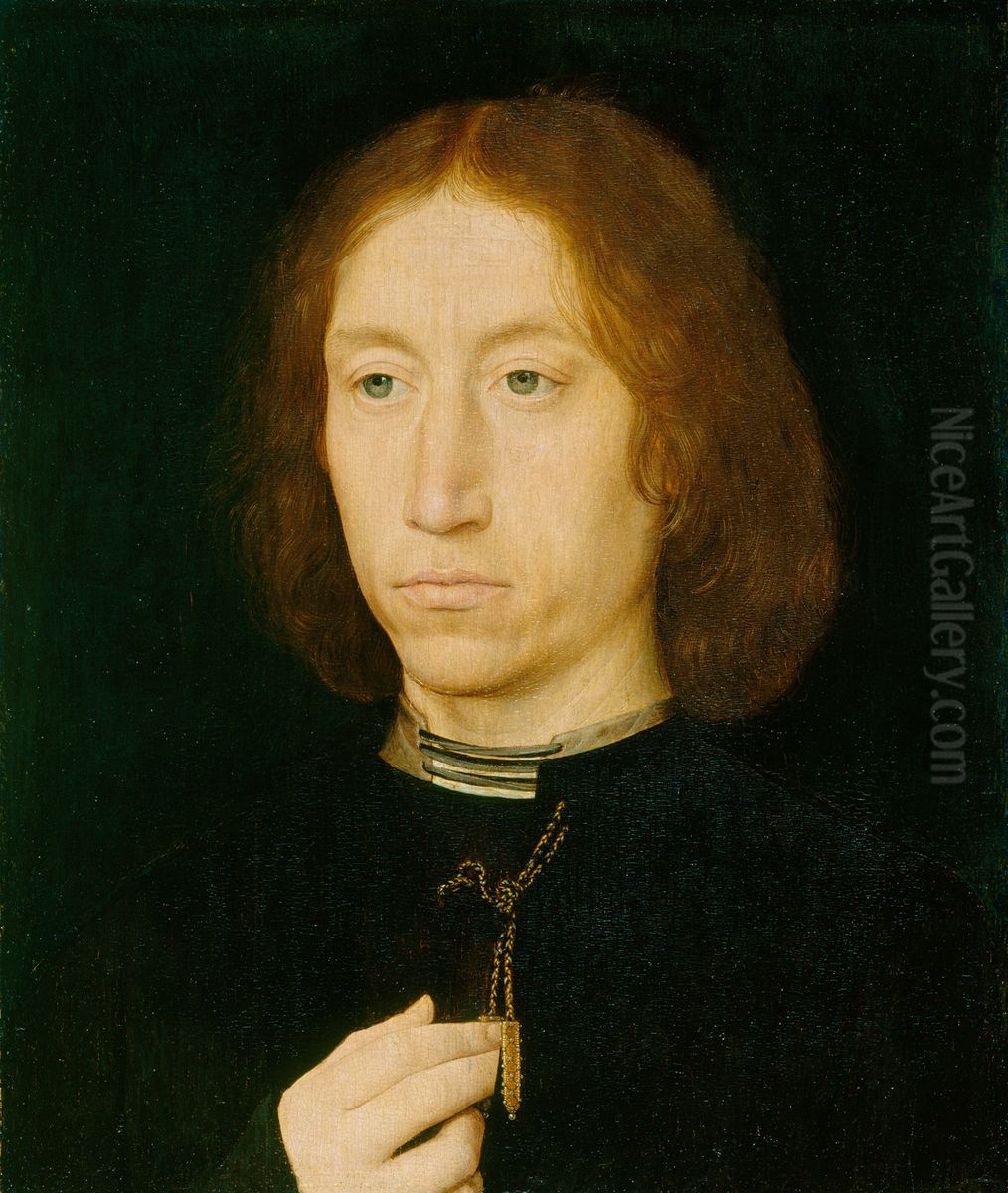 Portrait of a Man Oil Painting by (manner of) Memling, Hans
