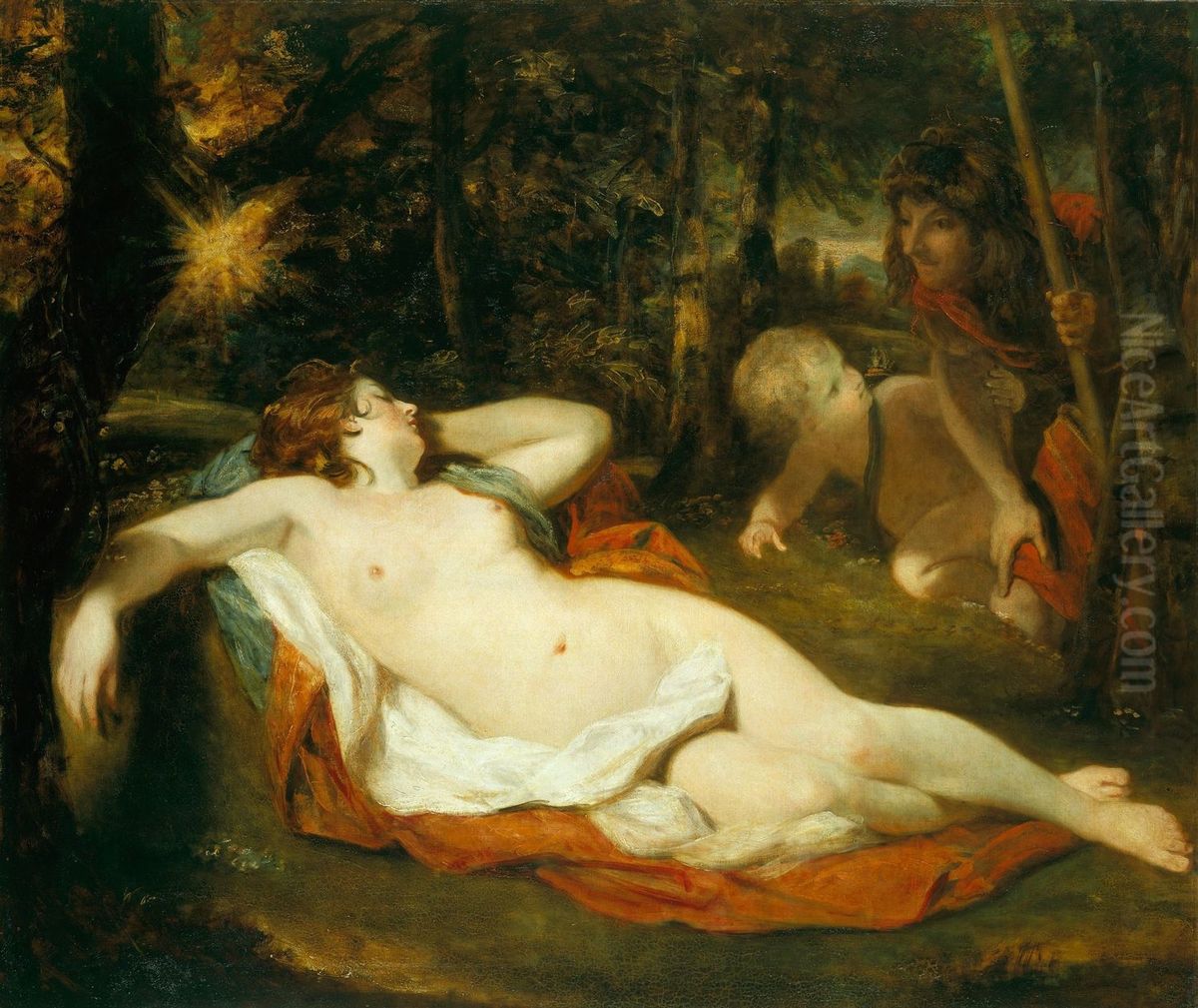 Cymon and Iphigenia Oil Painting by Of Sir Joshua Reynolds
