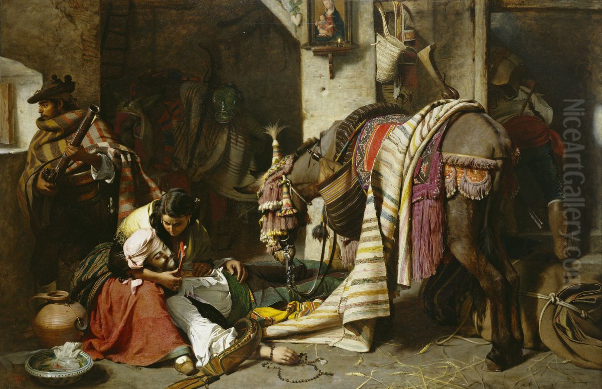 The Dying Contrabandista Oil Painting by John Phillip