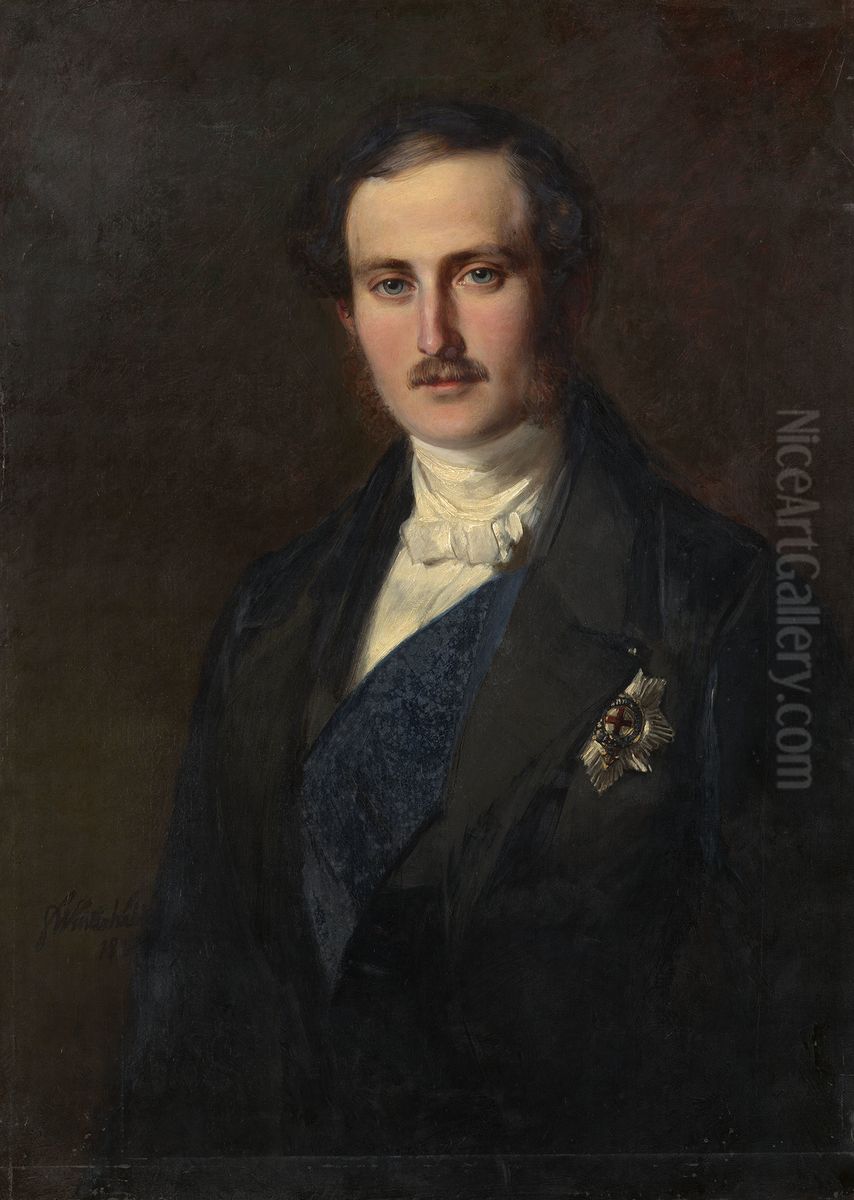 Prince Albert (1819-1861) Oil Painting by Franz Xavier Winterhalter