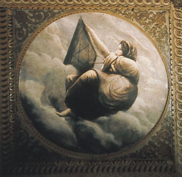 Personification of Architecture Oil Painting by Orazio Gentileschi