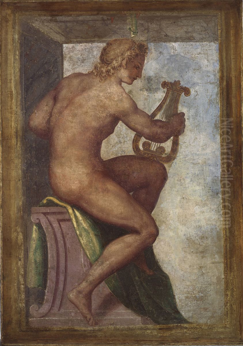 Apollo Oil Painting by Lattanzio Gambara