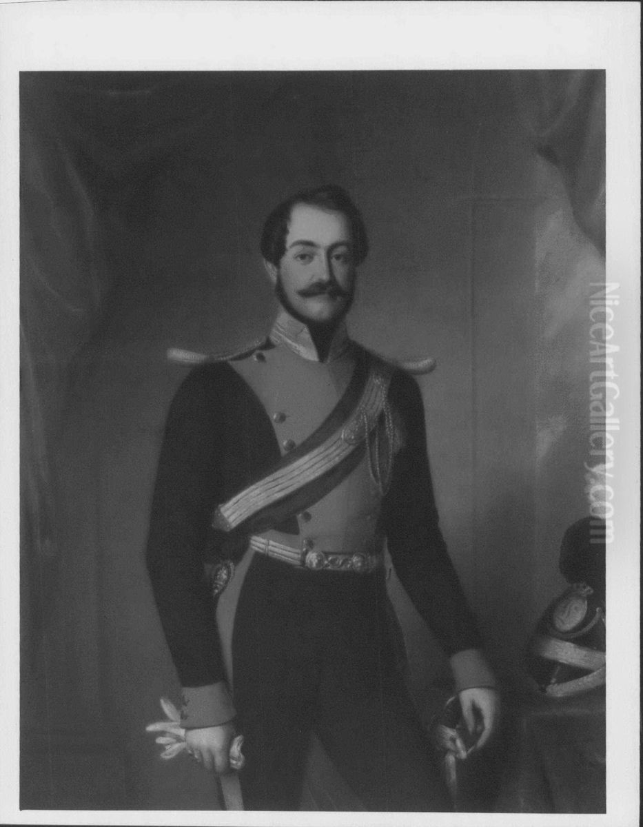 Charles, Prince of Leiningen (1804-1856) Oil Painting by Eduard von Heuss