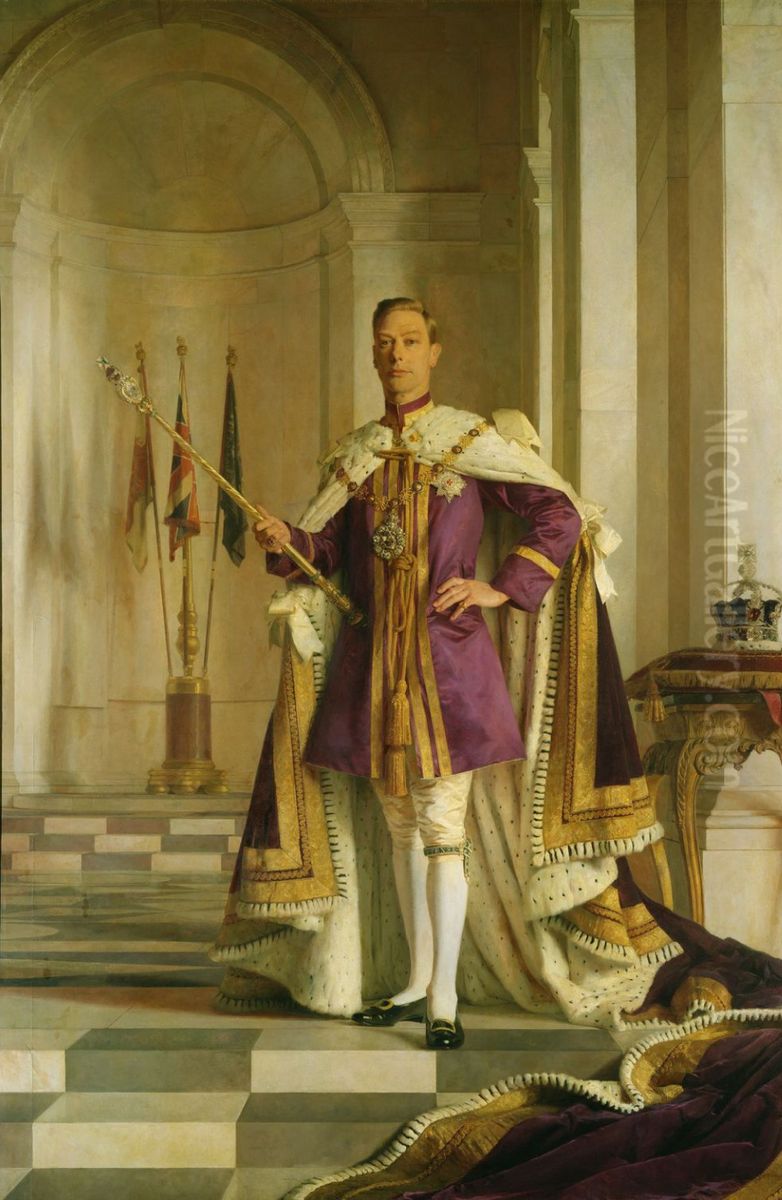George VI (1895-1952) Oil Painting by Gerald Kelly