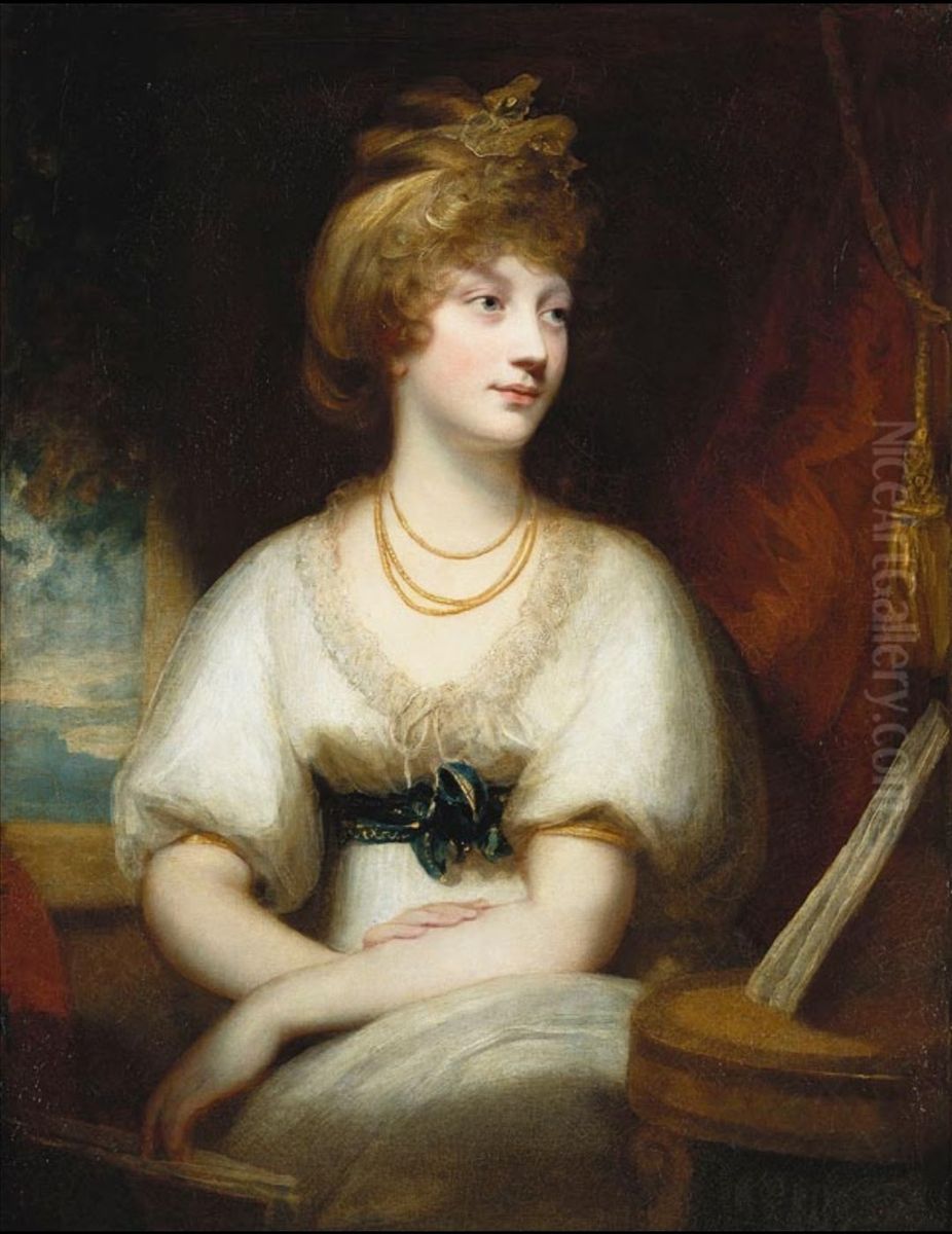 Princess Amelia (1783-1810) Oil Painting by William Beechey