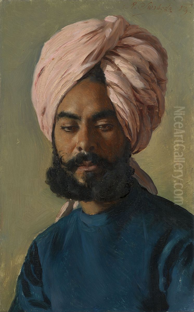 Saiyad Hurmat Ali Oil Painting by Rudolf Swoboda