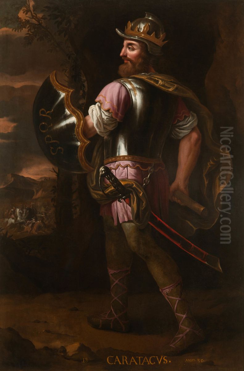 Caratacus, British Chieftain (34-54) Oil Painting by Jacob de Wet II