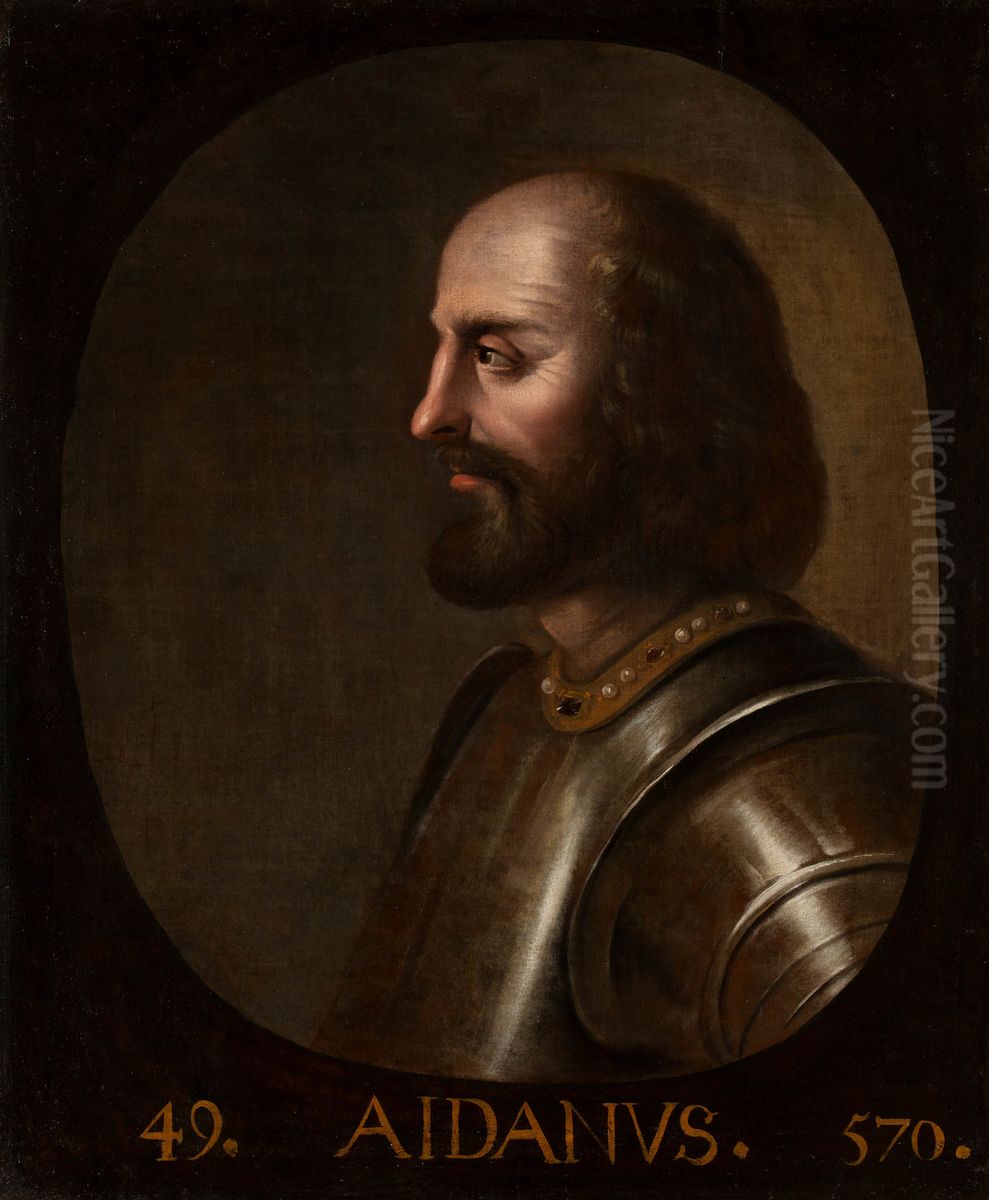 Aidanus, King of Scotland (575-610) Oil Painting by Jacob de Wet II
