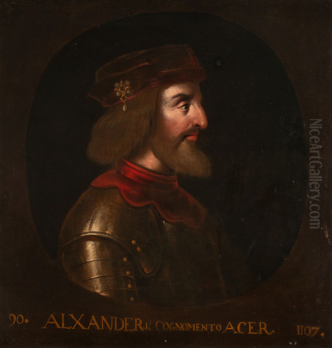 Alexander I 'the Fierce', King of Scotland (1107-24) Oil Painting by Jacob de Wet II