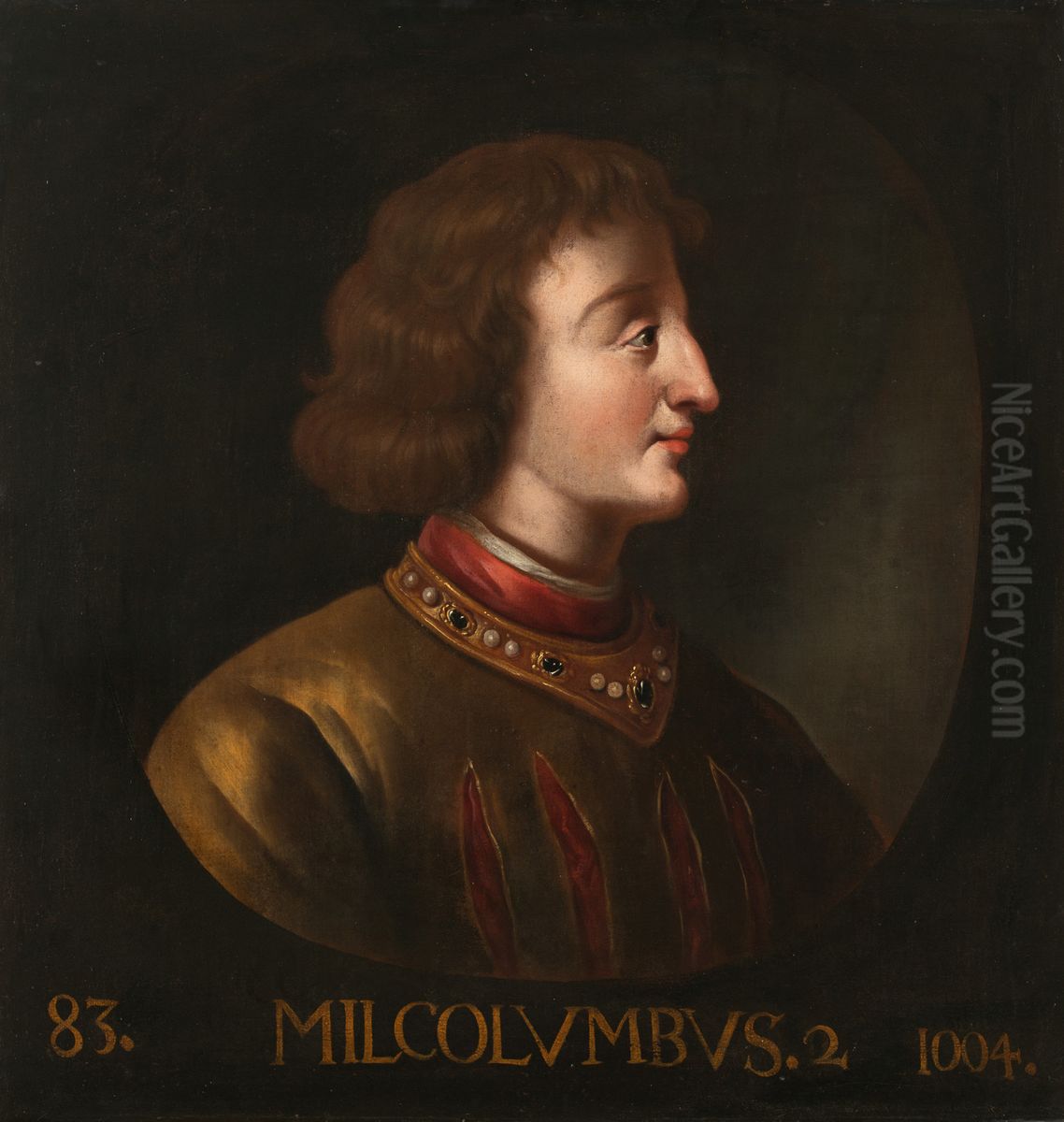 Malcolm II, King of Scotland (1006-36) Oil Painting by Jacob de Wet II
