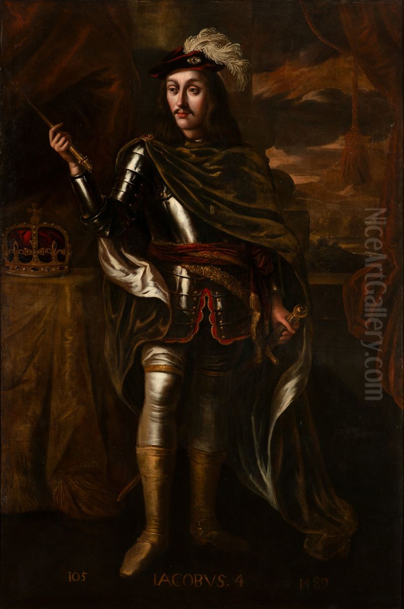 James IV, King of Scotland (1473-1513) Oil Painting by Jacob de Wet II