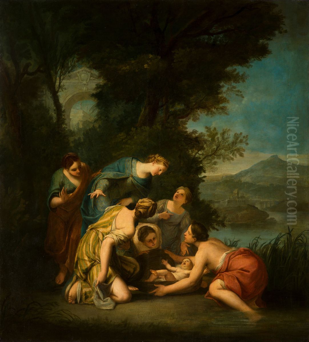 The Finding of Moses Oil Painting by Jacob de Wet II